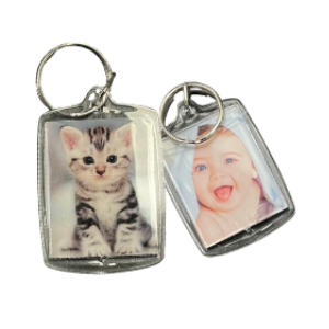 Nøglering med 2 billeder