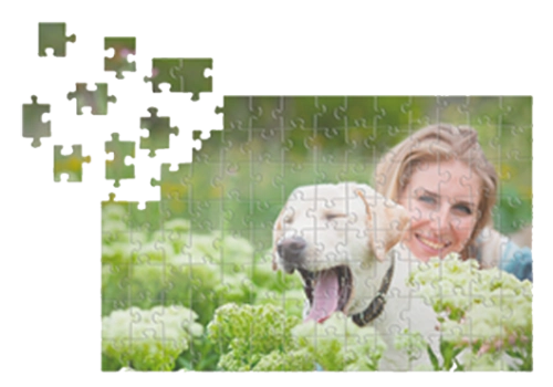 Puslespil med motiv af dit bedste billede